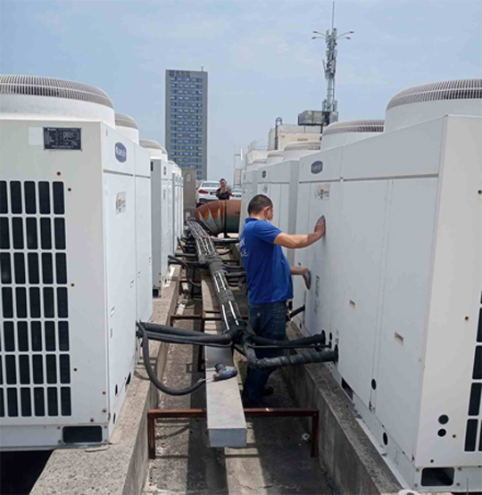 大姚中央空调制热和不制冷系统维修方法